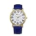 Clearance Sale!Women Watches,Shinericed Women's Fashion Retro Digital Dial Leather Band Big Numbers Quartz Analog Wrist Watch (Blue)