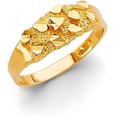 14k Yellow Gold Nugget Ring