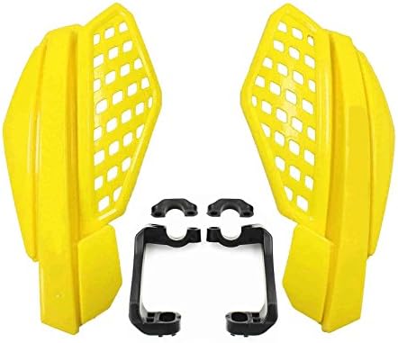 ZEWAN 7/8" Dirt Bike Scooter Motorcross Motorcycle ATV Brush Bar Hand Guards Handguards (Yellow)