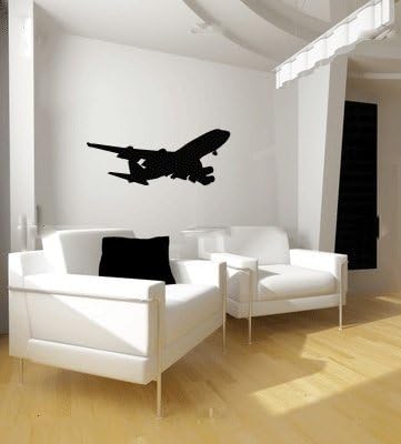 Boeing 747 Airplane Silhouette Vinyl Wall Decal Sticker Graphic By LKS Trading Post