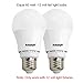 Ashialight 12 Volt LED Light Bulbs 7 Watt (Equal 60 watt 12 Volt A19 Bulb), Medium E26 Base, 12 Volt Bulbs for RV Camper Marine,Off Grid and Solar Light Fixture (Pack of 2)