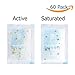 Dry & Dry Premium Orange Indicating Silica Gel Packets Desiccants - Food Safe Silica Gel Packets - Orange - 60 Packets (2 Gram)
