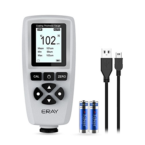 thumbnail interactive-video image 1 of ERAY Paint Thickness Gauge - Digital Coating Meter With Backlight For Automotive & Industrial Use 1 of 13