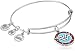 Alex and Ani Wonder Woman Logo Rafaelian Silver Bangle Bracelet