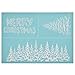YeulionCraft Self-Adhesive Silk Screen Printing Stencil Christmas Theme Mesh Transfers for DIY T-Shirt Pillow Fabric Painting Decoration, Style-09