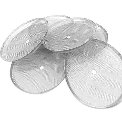 6 Pack French Press Replacement Filter Screen,Reusable Stainless Steel Mesh Filters for Universal 1000 ml / 34 oz / 8 cup French Press Coffee Makers - Thumbnail 5