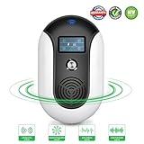 Ultrasonic Pest Repeller Electronic Pest Repellant Plug in Ultrasound Pest Control Indoor Outdoor Smart Bug Repellent for Mosquito,Flea,Rodent,Cockroach,Mouse,Squirrel, Wasp,Fly,Rat Sonic Sound