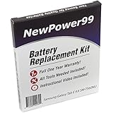 Battery Kit for Samsung Galaxy Tab E 9.6 SM-T560NU with Tools, Video and Extended Life Battery from NewPower99