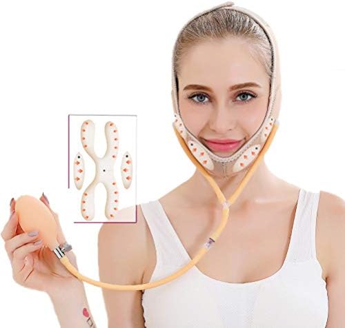 Joly Face Slimming Mask, Inflatable Face Lifting Belt, Airbag Facial Bandage Natural V Face Cheek Chin Lifting Tight Band, Face Slimming Massage Face lift Shaper Mask Beauty Care Tool