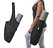 Yogiii Yoga Mat Bag | The Original YogiiiTote | Yoga Bag Tote Sling Carrier w/Large Side Pocket & Zipper Pocket | Fits Most Size Mats, Obsidian Black, L, Pocket