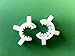 One Pair 14mm Plastic K-Clips For Glass Adapters & Fittings (WHITE)