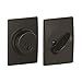 Schlage Lock Company Single Cylinder Deadbolt with Century Trim, Matte Black (B60 N CEN 622) primary