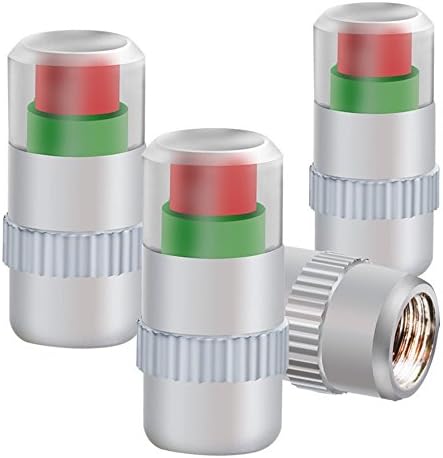 RUWALY Mini 2.4Bar 36PSI Car Tire Tyre Pressure Monitor Valve Stem Cap Sensor Indicator 3 Color Alert 0.90.4in Size