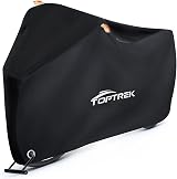 Toptrek Bike Cover 210T Waterproof Universal Size 200x110x70cm Black view 1