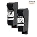 Valuetoner Remanufactured Ink Cartridge Replacement For 15 C6653BN C6615DN (2 Black) 2 Pack Compatible With Deskjet 810 812 825 840 841 842 843 845 Fax 1230 Officejet V40 5110 PSC 500 750 950