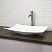 DECOLAV 1443-CWH Iris Classically Redefined Rectangular Vitreous China Above-Counter Lavatory Sink, White