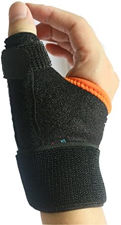 Sanluba Thumb Splint Support Wrist Brace Strap- NHS Physiotherapist APPROVED, recommended in private healthcare. Can be worn safely on the most delicate skin. Unisex.(Right hand)