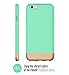 iPhone 6 Case, Flexion [Euphoria Series] Ultimate Protection Scratch Proof Soft Interior Vibrant Hard iPhone 6 Case / iPhone 6S Case (4.7) (Aqua Blue/Gold)
