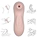 Clitoral Nipple Sucking Vibrator, Xocity, Oral Sex Vibrator with 10 Sucktion Vibration Modes, Clit Nipple Simulator Adults Sex Toy for Women Female Couples, Light Pink