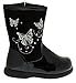 Sara Z Toddler Girls Patent/Matte Boots With Butterflies (See More Colors & Sizes)