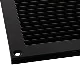 EUROPLAST 400x150mm Black Metal Air Vent Grille Cover with Insect Mesh view 5