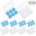 24 Pairs Soft Silicone Ear Plugs Putty Ear Plugs for Sleeping Swimming earplugs for Kids Adults, Transparent + Blue