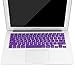 MOSISO Silicone Keyboard Cover Compatible with MacBook Air 13 inch A1466 A1369 2010-2017&Compatible with MacBook Pro 13/15 inch (with/Without Retina Display, 2015 or Older Version), Purple