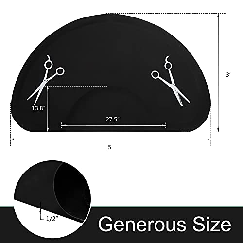 OmySalon 1/2'' Thick Anti Fatigue Mat for Hairstylist Standing, 3'x5