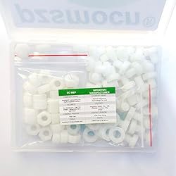 Pzsmocn 90 Pieces/30 Sets M8*10 mm Plastic White