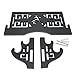 Eforlife 2-Tier Sword Holder Wall Mount Samurai Sword Display Stand Hanger Hollow Out Pattern for Katana Wakizashi and Standard Swords (Bushido-武)