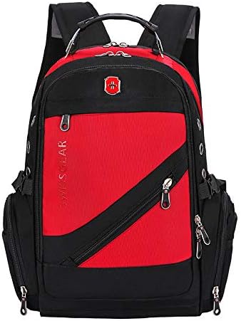 Multifunctional Sports Backpack Large Capacity Saber Shoulder Bag Outdoor Waterproof Nylon Travel Bag Student Computer Bag red