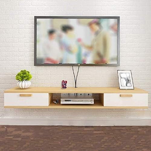 期間限定今なら送料無料 テレビ台 おしゃれ 壁掛け 収納 ウォールシェルフ ウォールキャビネット の小さなアパートのミニセットトップボックスの寝室 に近代的なミニマリストをぶら下げテレビキャビネットの壁掛け木製の壁掛け狭いテレビキャビネット壁 100cm 壁掛けテレビ