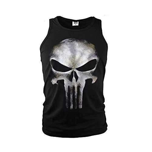 Leeron Men's Punisher Skull Black 