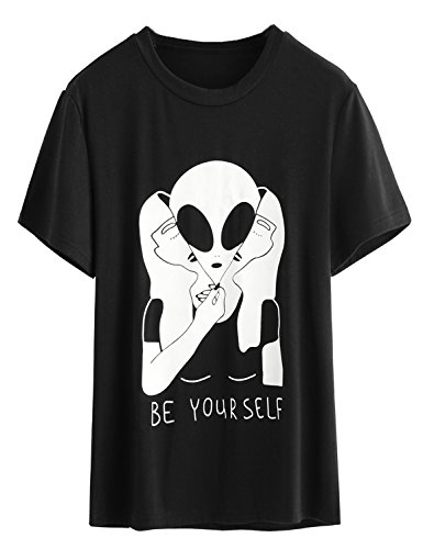 Women punk style tops skull print summer short sleeve fashion t-s…
