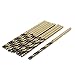 uxcell® 10 Pcs HSS Straight Shank 2.5mm Diameter 58mm Length Twist Drill Bits Black