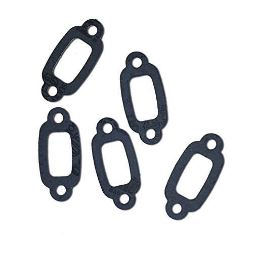 FLMLF Gasket for Exhaust Pipe Fit 23CC 26CC 29CC 30.5CC 32CC 35CC 36CC 1/5 RC Car Engine for 1/5 RC HPI Baja 5B 5T 5SC Redcat HSP FG Buggy (5Pcs)