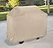 SunPatio Grill Cover 50 Inch, Heavy Duty Waterproof BBQ Gas Grill Cover, Outdoor All Weather Resistant Charcoal Barbecue Cover Compatible for Weber Char-broil Nexgrill Kenmore Grills and More, Beige