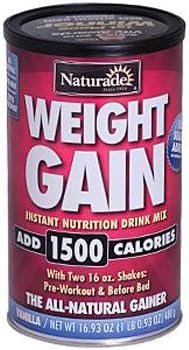Naturade Weight Gain Vanilla - 16.93 oz