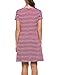 Zeagoo Women's Casual Swing Tunic Dress Short Sleeve Loose Striped T Shirt Dress