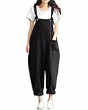 StyleDome Women's Strap Overall Pockets Long Playsuit Casual Baggy Sleeveless Pants Jumpsuit Trousers