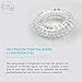 [New Verision] lnvisibobble Power Traceless Hair Ring (Crystal Clear) - Hair Coils, Coil Hair Ties - 10pcs (Crystal Clear)