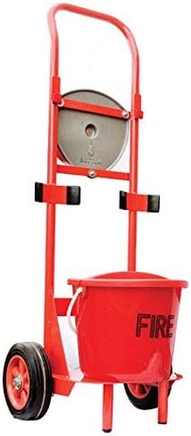 Slimline Double Mobile Fire Extinguisher Trolley Point by Firemart