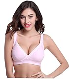 Shawhuaa Womens Cotton Soft Cup Wireless Nursing Maternity Bra