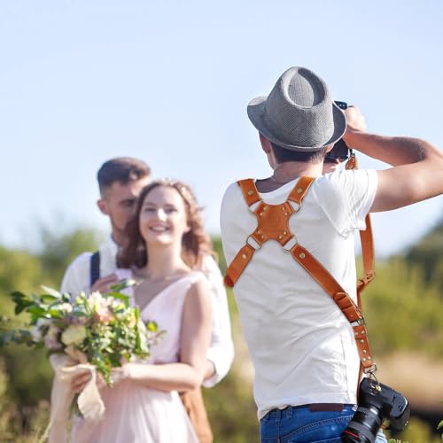 4J LEDR Photo Camera Strap, Professional Photographic Camera Strap for Photographic Camera, Multiple Camera Equipment for Dslr/Slr Strap, Small, Tan
