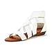 DREAM PAIRS Women's Elastica8 Summer Fashion Design Ankle Low Wedges Sandals