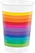 Creative Converting Rainbow Theme Printed Plastic Cups, 16-Ounce, 8 Count (Pack of 1), 8 pieces