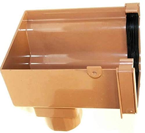 Marshall Tufflex RWKO2 (Clay/Caramel) Universal Plus Ogee Stop End Outlet Right Hand (RH) 128mm Width, 88mm Depth