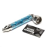 Exclusively Designed Small and Exquisite Pipe with Five Stainless Steel Screen Filters (Blue)