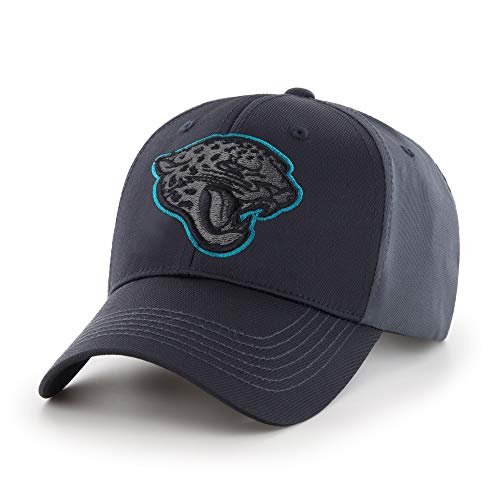 Black Grey NFL Jacksonville Jaguars Cap Sports Football Hat Embroidered Team Logo Design Cap Athletic Games Fan Gift Stretch Fit Hat For Boys Kids Unisex Adjustable Strap Closure Quality Polyester