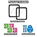 [3 Pack] LG Watch Style Screen Protector - OMOTON Tempered Glass Screen Protector for LG Watch Style Smart Watch 2017 with [Scratch Resistant][Crystal Clear][Bubble-Free]